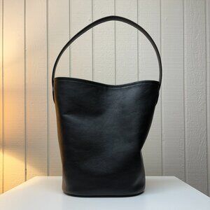 J Crew Berkeley Bucket Bag - Black Leather
